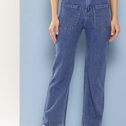 BAESD Women Comfort Relaxed Fit Slash Knee Heavy Fade Stretchable Jeans-image-54