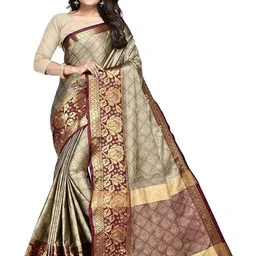 SHIV FASHION Women Silk Blend Sarees-image-63