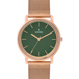 L LOGUES Unisex Brass Dial & Bracelet Style Straps Analogue Watch P E-953 WZ-10-20
