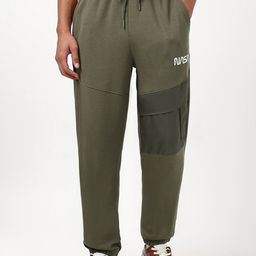 Bewakoof Men Winter Nasa Typography Oversized Fit Joggers-image-19