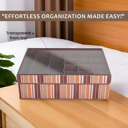 Aura Brown Set of 3 Reusable Drawer Organiser Organisers image 5