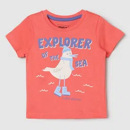 max Boys Typography Printed Applique T-shirt-image-77