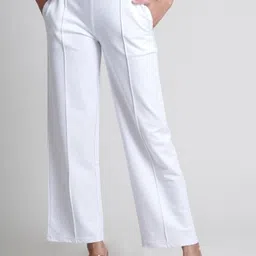 FLURR Women Tailored Flared Easy Wash Pleated Trousers-picture-16