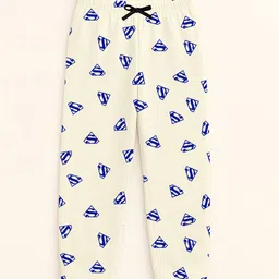 DIAZ Kids Printed Cotton Mid-Rise Lounge Pants-picture-5