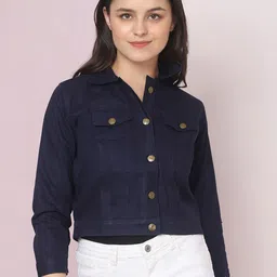 DIMPY GARMENTS Women Lightweight Denim Jacket-image-48