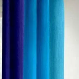 BELLA TRUE Blue & Green Striped Door Curtain-image-52