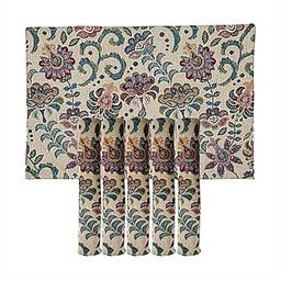 PRAKARTIK Multicoloured 6 Pieces Floral Printed Table Placemats-41
