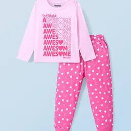 Honeyhap Girls Printed Night suit-image-51