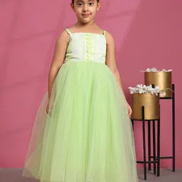 Toy Balloon kids Embroidered Net Fit & Flare Maxi Dress-picture-15
