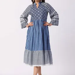 STIL O STITCH Print A-Line Maxi Dress-picture-12
