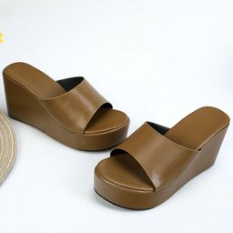 Jbarg Women Solid Wedge Sandals-picture-24