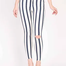 Stylecast X Kotty Women Super Skinny Fit Mid-Rise Slash Knee Stretchable Jeans-image-59