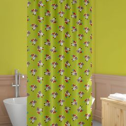 ArtzFolio Green & Red Cartoon Printed Waterproof Shower Curtains-5