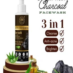 Puro Miles Set Of 3 Haldi Chandan - Activated Charcoal & Aloevera Face Wash - 100 ml Each image 5