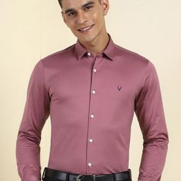Allen Solly Men Slim Fit Solid Spread Collar Cotton Formal Shirt-image-41