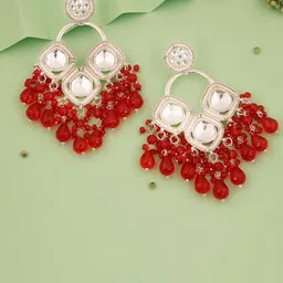 Anouk Diamond Shaped Jhumkas Earrings-image-69