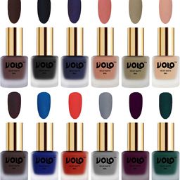 VOLO Set Of 12 Velvet Matte Nail Polish - 8 ml Each-image-50