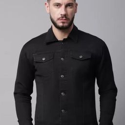 Moda Rapido Men Spread Collar Solid Denim Jacket-picture-11