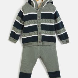 JWAAQ Kids Striped Hooded Sweater With Jogger-image-91