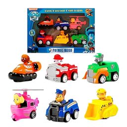 ADKD Kids Set Of 6 Ready To Attack Pup Buddies With Pull Back Vehicles Toys-image-2