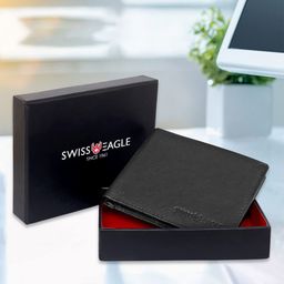 Swiss Eagle Men Leather Two Fold Wallet-image-70