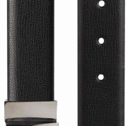Men Formal Black Texas Leatherite Reversible Belt-image-53