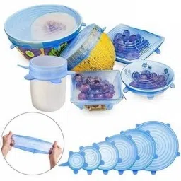 Premium Silicone Lid Flexible Round Shape 6 Different Sizes for Food Storage K6 2.6 inch, 3.8 inch, 4.5 inch, 5.7 inch, 6.5 inch, 8.3 inch Lid Set, Pack of 6-picture-6