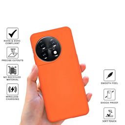 SPRIG Solid Printed OnePlus 11 5G Back Case Mobile Accessories image 4