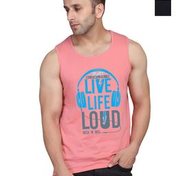 SLOWLORIS Men Pack Of 2 Typography Printed Round Neck Cotton Slim Fit T-shirts-image-84