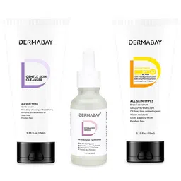 DermaBay Set Of 3 Gentle On Cleanser, Hydrating Serum & Sunscreen SPF 50-48