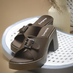 DressBerry Women Open Toe Block Heel Sandals with Buckles-17