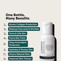 LAURITZ 3% Coenzyme Q10 + Multi Peptide Collagen Booster Serum - 30 ml image 4