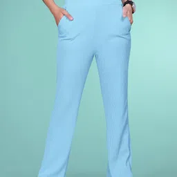 SAKARMAA Women Easy Wash Pleated Trousers-picture-12
