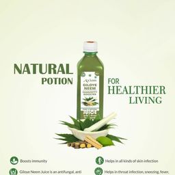Axiom Set of 2 Pure Neem Giloy Stem Juice - 500ml Each image 4