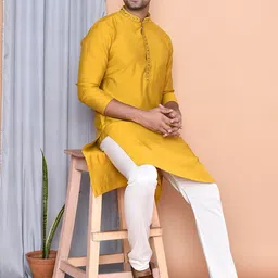 MAAHI FABS Men Thread Work Kurta image 5