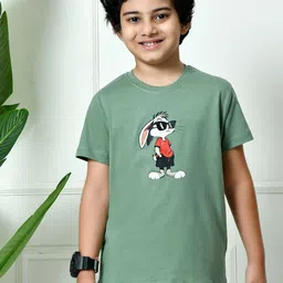 FITINC Boys Printed Bio Finish T-shirt-48