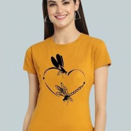 Kasendra Graphic Printed Round Neck Graphic Regular Fit T-shirt-picture-4