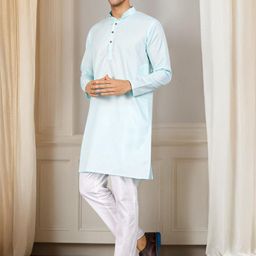 anouk rustic Anouk Mandarin Collar Regular Kurta With Pyjama image 4
