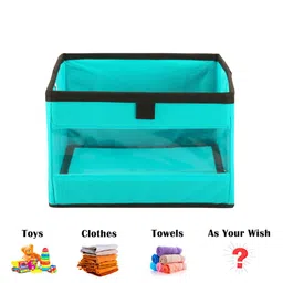 Kuber Industries Sea Green Set of 5 Regular Multi-Utility Organisers image 3