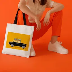 ARTBUG Printed Shopper Tote Bag-image-49