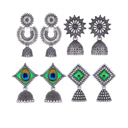 Sangria Alloy Silver-Plated Earrings-picture-26