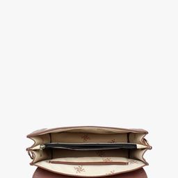 yelloe Colourblocked Structured Sling Bag with Applique image 4