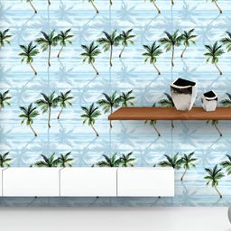 ArtzFolio Printed UV-Resistant Anti-Bacterial Watercolor Tropical LeavesPeel & Stick Wallpaper-image-40
