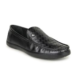 BRITMEN Men Textured Leather Loafers-image-54