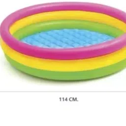 kindertales Sunset (IND*66) Glow Pool in (1.14x0.25 m) With Free Pump Inflatable Swimming Pool image 2
