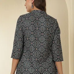 Anouk Rustic Ethnic Motifs Three-Quarter Sleeves Kurtis image 5