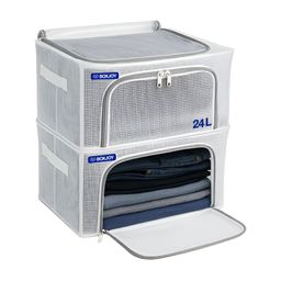 BOXJOY Transparent Set of 2 Water Resistant Multi-Utility Organisers-49