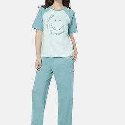 Zivame Women Typography Printed Night suit-image-21