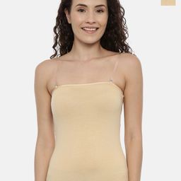 GOLDSTROMS Pack Of 2 Cotton Non-Padded Camisoles-SLP-9008-SKN-BLK-image-62
