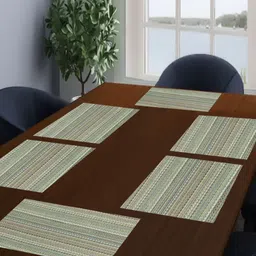 LooMantha Set Of 6 Textured Waterproof Table Placemats-14